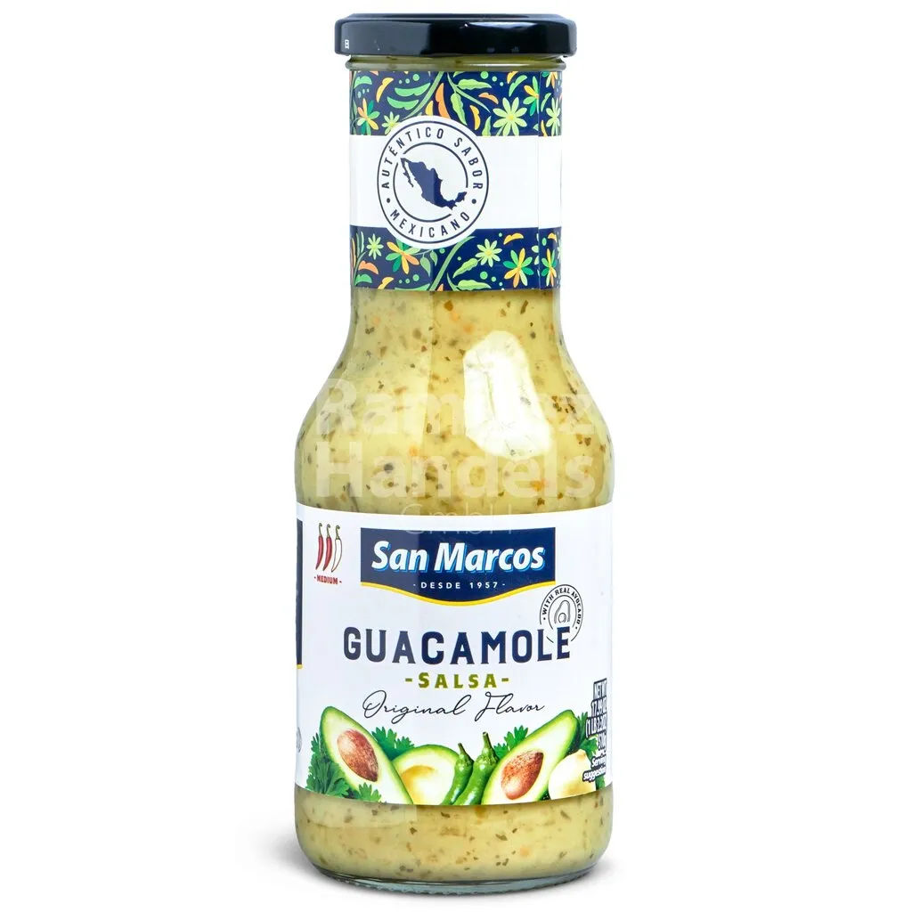 [MX2487] Salsa Guacamole (Grüne Sauce) SAN MARCOS 510 g Flasche