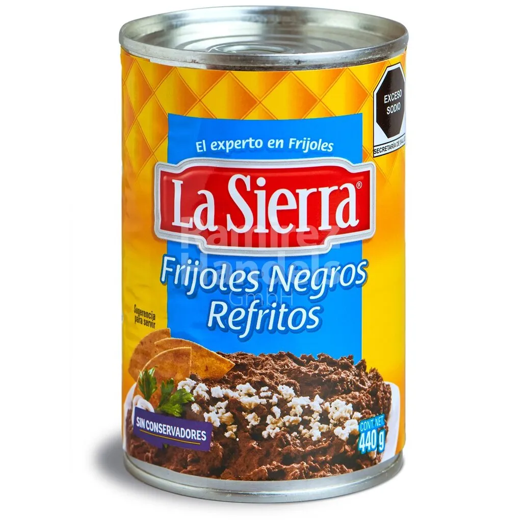[MX2532] Schwarzes Bohnenmus La Sierra 440 g Dose