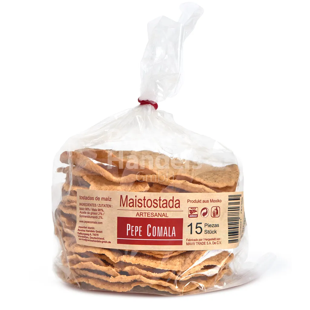 [MX2228-U] Tostadas frittierte Maistortilla PEPE COMALA 15 St (ca. 200 g) g Beutel